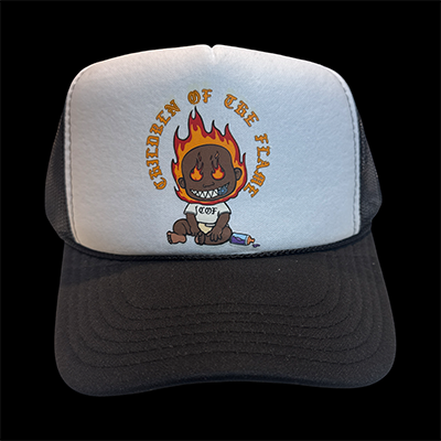 Black & White Firechild Trucker Hat
