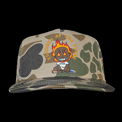 Duck Camo Firechild Flat Bill Hat
